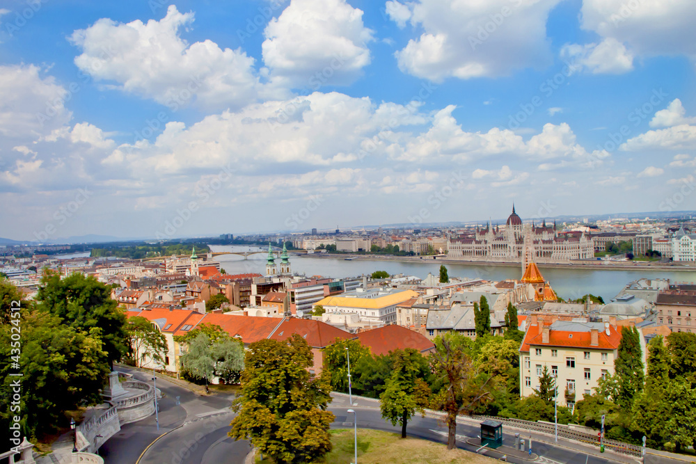 beautiful cityscape in Budapest, Hungary in summer