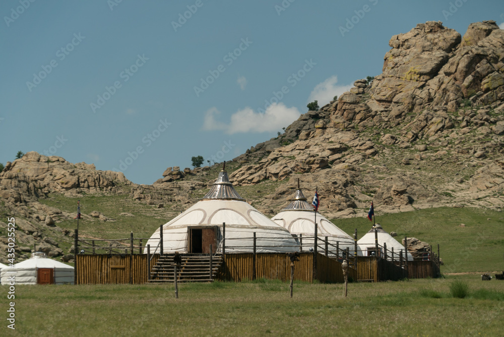 mongolian national yurt in historical style