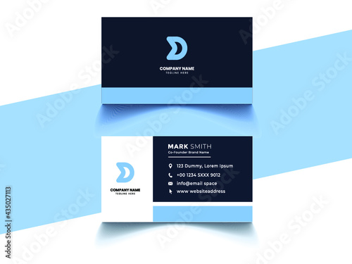 Simple and Clean Red and White Business Card Template