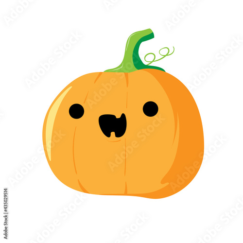 Wallpaper Mural halloween. pumpkin with a face. funny face. jolly jack. stock vector illustration isolated on white background. Torontodigital.ca