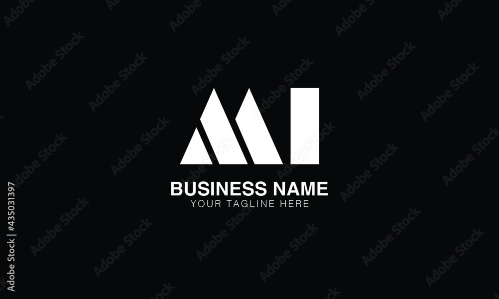 MI M I initial logo | initial based abstract modern minimal creative ...
