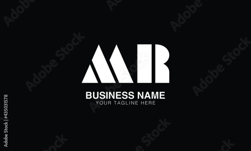 MR M  R initial logo | initial based abstract modern minimal creative logo, vector template image. luxury logotype logo, real estate homie logo. typography logo. initials logo.