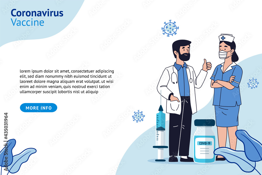 Flat hand drawn coronavirus vaccine template Flat hand drawn coronavirus vaccine template