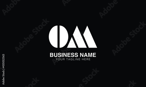 OM O M initial logo | initial based abstract modern minimal creative logo, vector template image. luxury logotype logo, real estate homie logo. typography logo. initials logo.