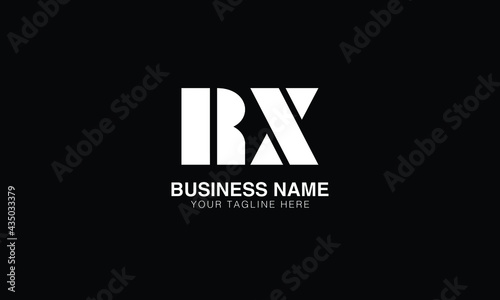 RX R X initial logo | initial based abstract modern minimal creative logo, vector template image. luxury logotype logo, real estate homie logo. typography logo. initials logo.