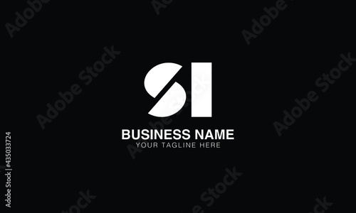 SI S I initial logo | initial based abstract modern minimal creative logo, vector template image. luxury logotype logo, real estate homie logo. typography logo. initials logo.
