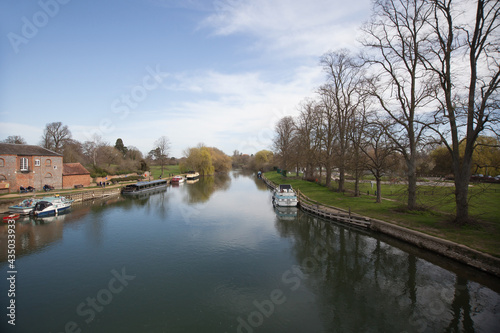Views along the Thames at Wallingford, Oxfordshire in the UK
