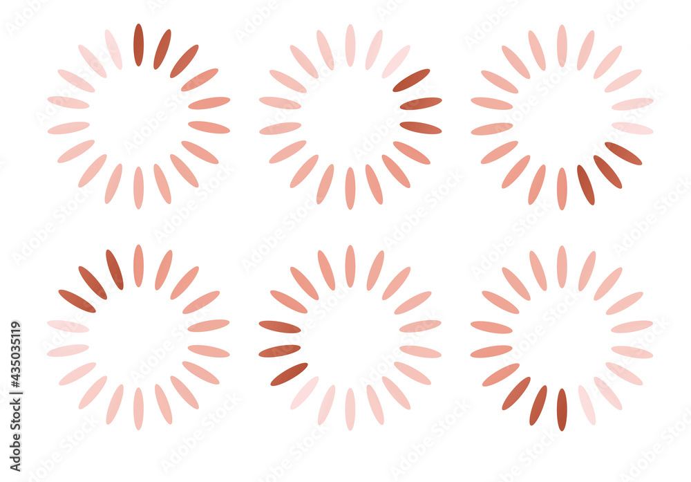 Loading icon set. vector illustration Loading icon set. vector illustration