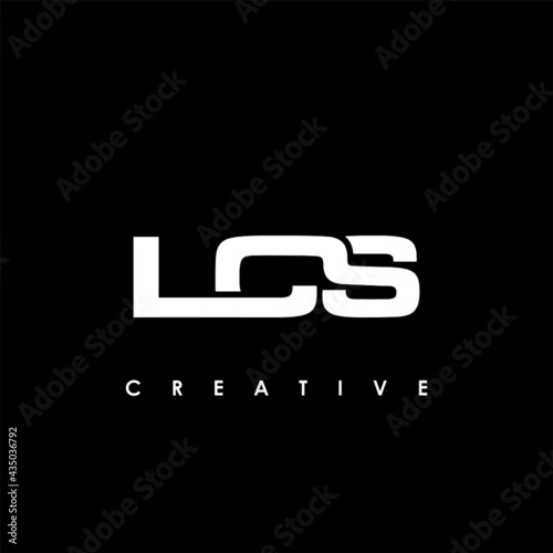 LCS Letter Initial Logo Design Template Vector Illustration photo