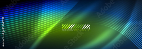 Neon dynamic beams vector abstract wallpaper background. Wallpaper background  design templates for business or technology presentations  internet posters or web brochure covers