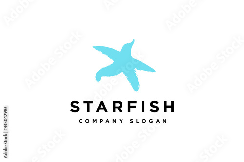 starfish logo design illustration vector