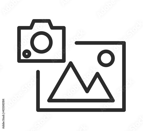 Edit camera icon illustration.
