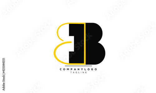 Alphabet letters Initials Monogram logo BB, BB INITIAL, BB letter