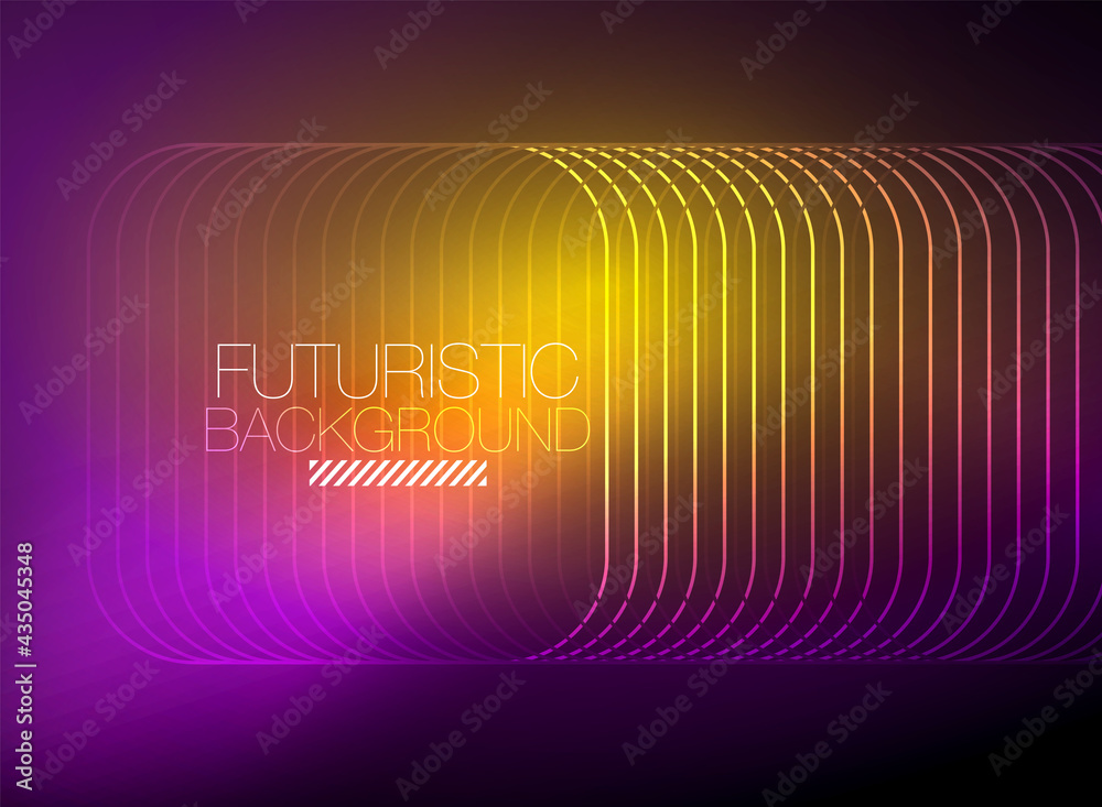 Neon color square shape lines abstract background. Shiny magic energy and motion concept, vector abstract wallpaper background Neon color square shape lines abstract background. Shiny magic energy and motion concept, vector abstract wallpaper background