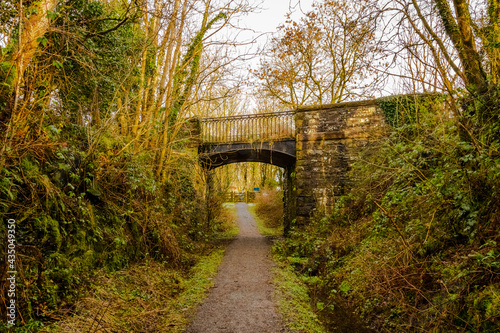 Road bridge at Lodge of Kelton over the old Paddy Line or Galloway railway line photo