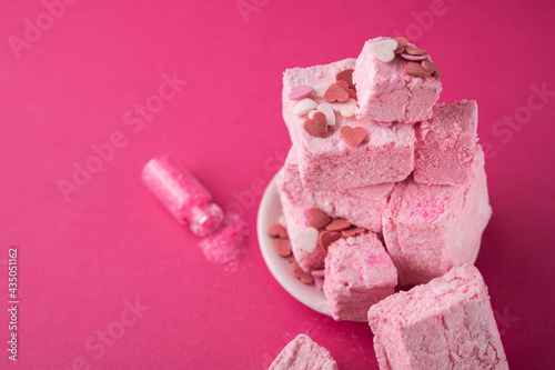 Turkish Delight on a pink