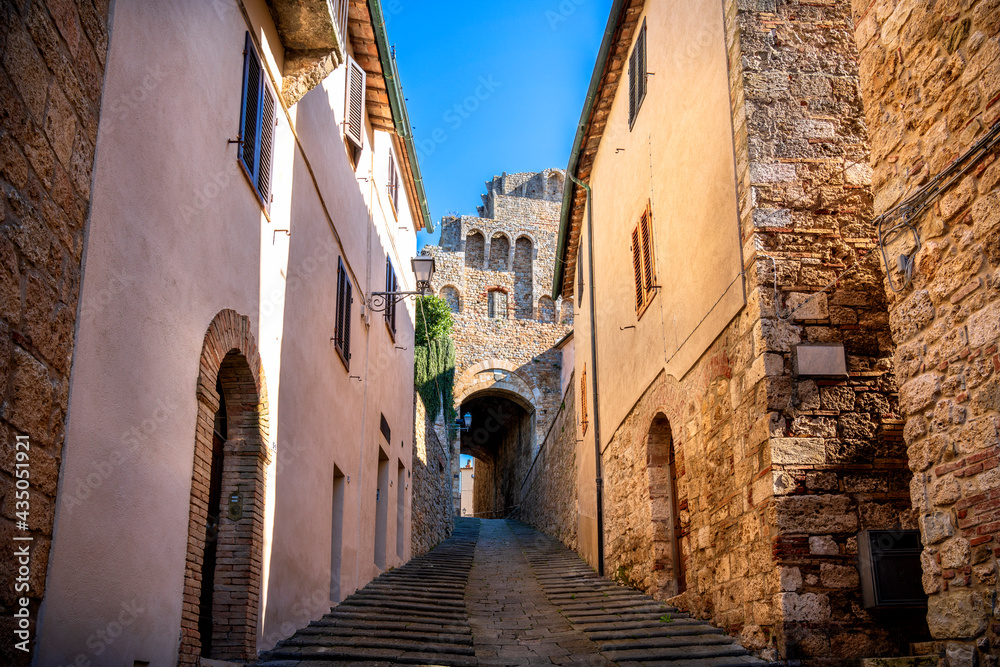 Famous old town of Massa Marittima in italy