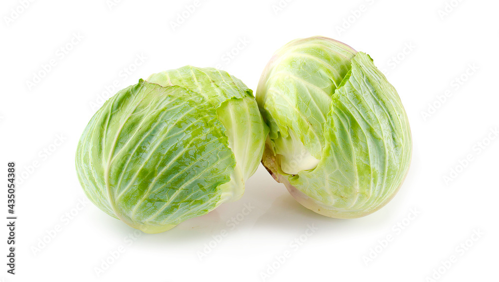 Cabbage isolated on white background Cabbage isolated on white background