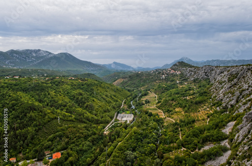 Cetina river canyon, near Zadvarje, Croatia. Another called lika Cetina Gorge. August 2020