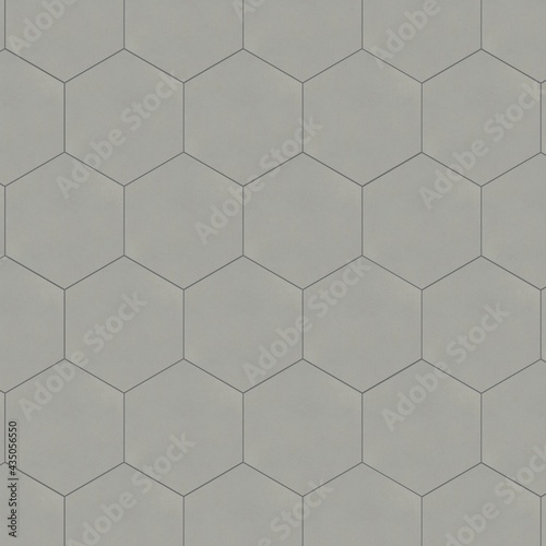 Cement tile texture with hexagon pattern for wall or floor