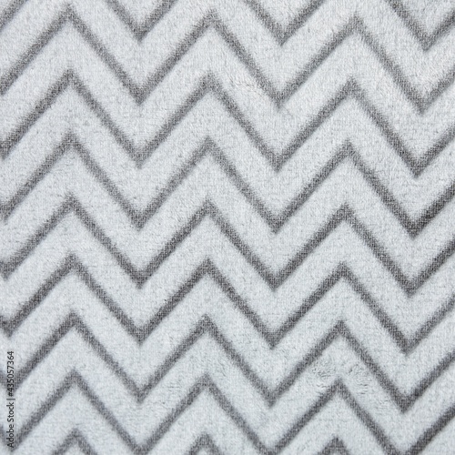 Grey Chevron Plush Blanket Texture
