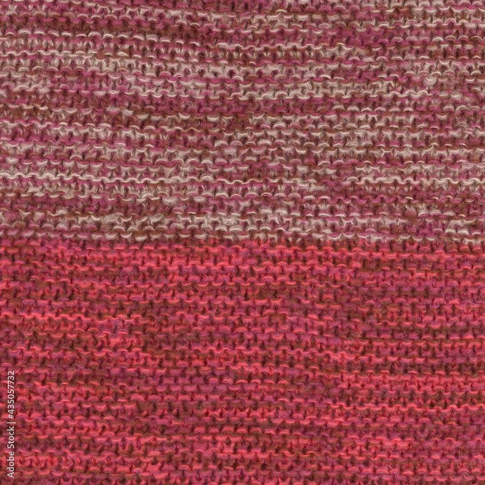 Loop knit scarf texure in red