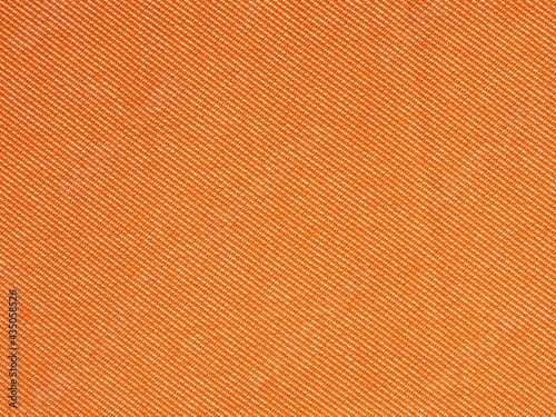 Orange twill textured plain fabric texture