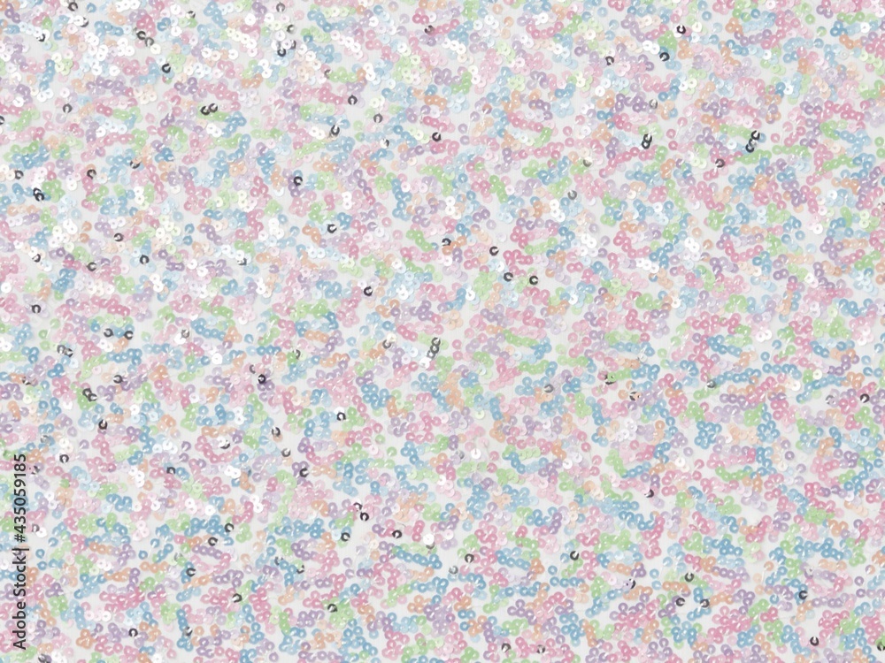 Sequin fabric texture in pastel colors Sequin fabric texture in pastel colors