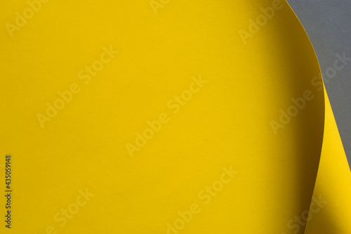 Yellow and gray 3d abstract colored paper background