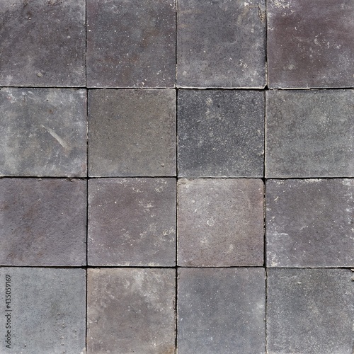 Seamless worn quarry paving tile texture