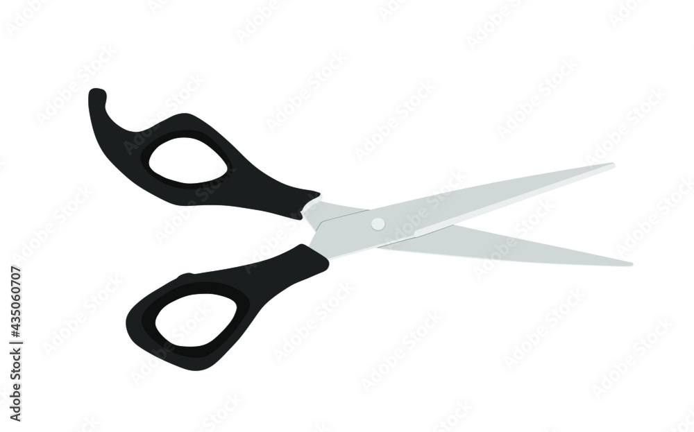 Scissors vector illustration isolated on white background. Fashion tool symbol. Hair style equipment. Scissors vector illustration isolated on white background. Fashion tool symbol. Hair style equipment.