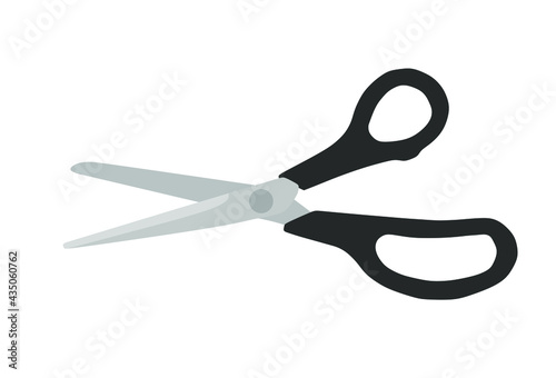 Scissors vector illustration isolated on white background. Fashion tool symbol. Hair style equipment.