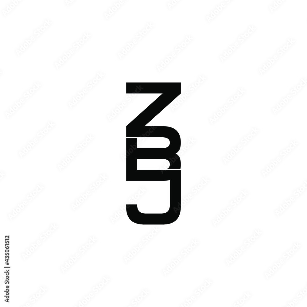 zbj letter original monogram logo design