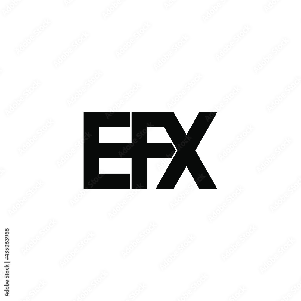 Obraz premium efx letter original monogram logo design