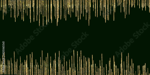 abstract black background with space and golden vertical lines