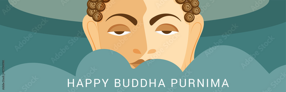 Vector illustration of a Background for Happy Buddha Purnima. Vector illustration of a Background for Happy Buddha Purnima.