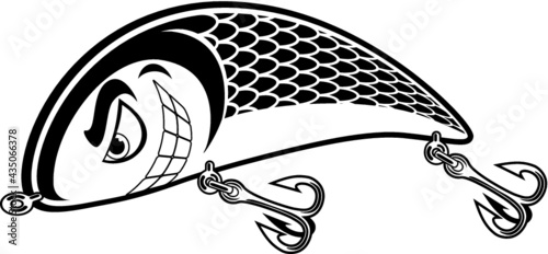 funny cartoon style fishing lure tackle