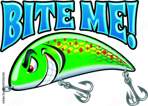 funny cartoon style fishing lure tackle