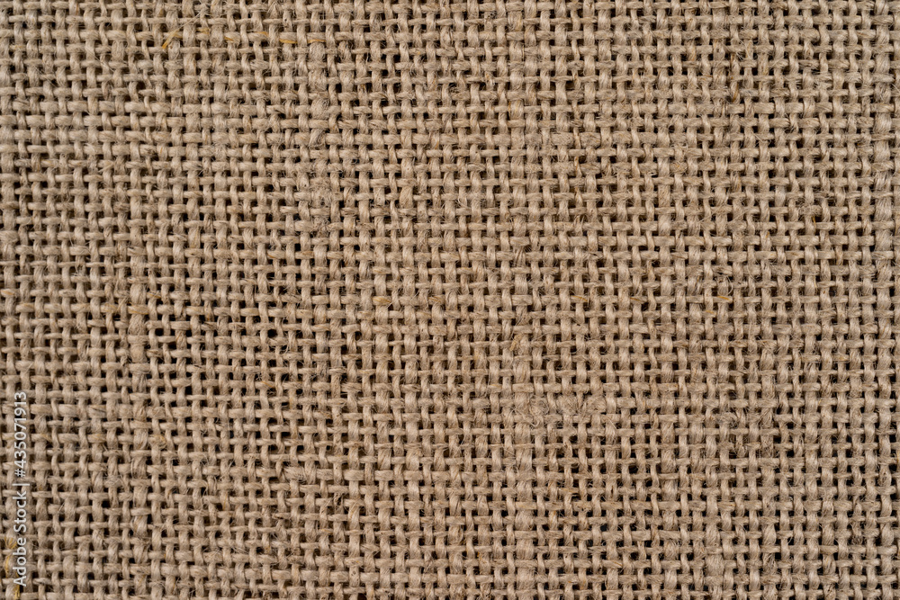 Closeup of burlap hessian sacking in high resolution Closeup of burlap hessian sacking in high resolution