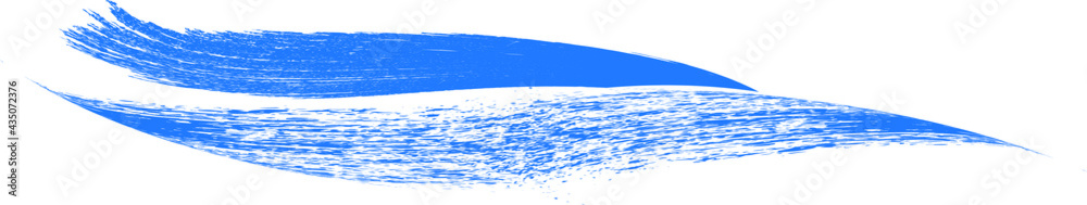 Blue Abstract Wave . Grunge Logo Element. Surfing Icon . Brush Stroke . Vector Illustration. 