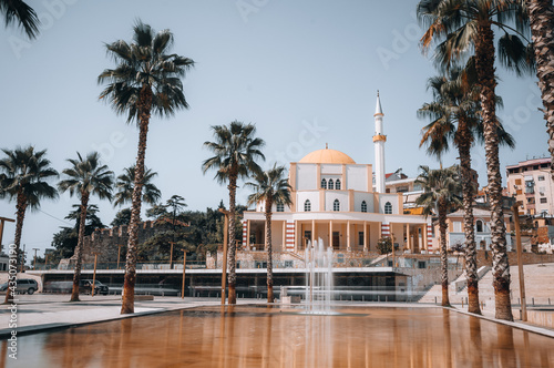 Albania  Durres 26 August 2019  Great Mosque of Durres  or Grand Mosque of Durres  Fatih Mosque  in Durres town 