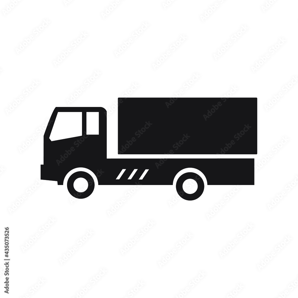 truck icons. truck symbol vector elements for infographic web.