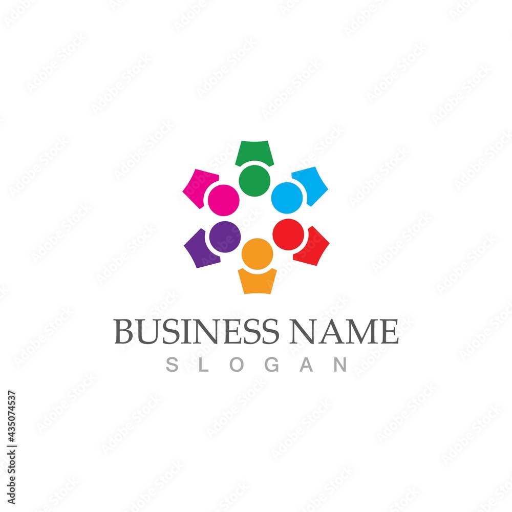Community, network and social icon Community, network and social icon