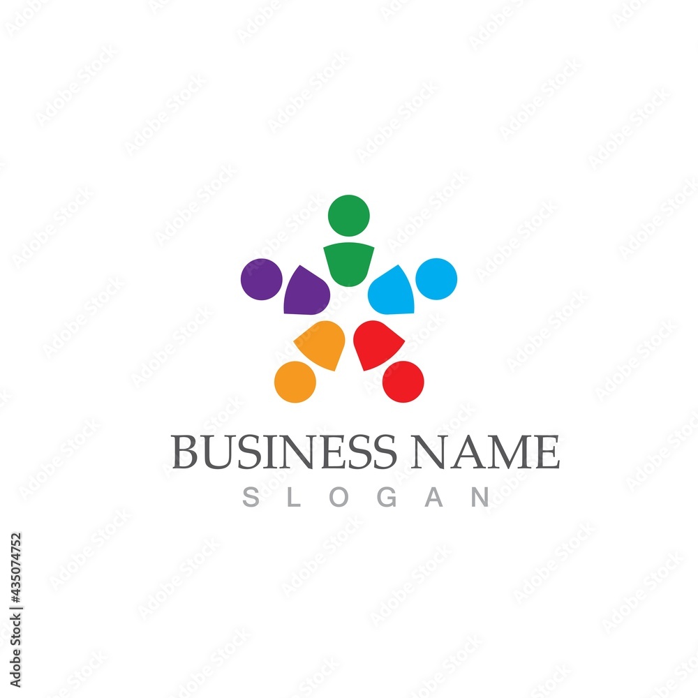 Community, network and social icon Community, network and social icon