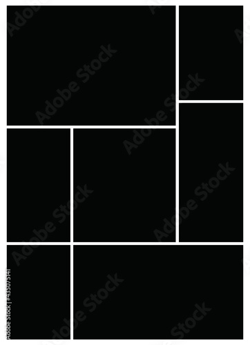 Photo frame templates collage