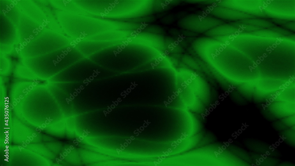 Computer generated abstract background with random wavy lines and dark spots. 3d rendering of morphing graphic