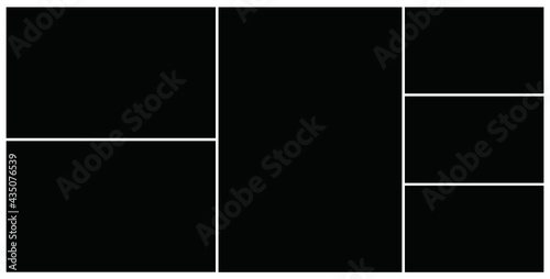 Photo frame templates collage
