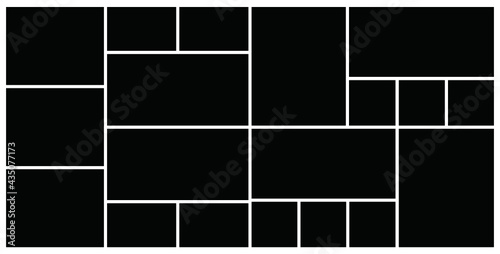 Photo frame templates collage