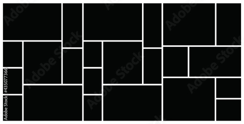 Photo frame templates collage