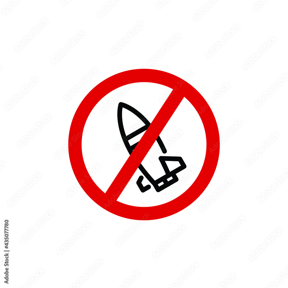 no more war rocket prohibited symbol design vector no more war rocket prohibited symbol design vector